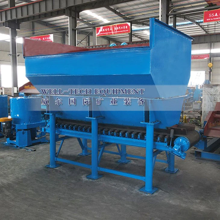 Feeding Hopper Silo Feed Bin With Adjusting Speed Belt Conveyor
